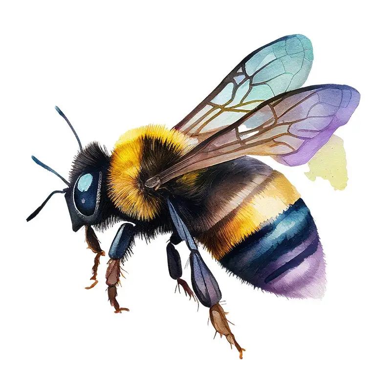 M438 Bienen Insekten Tiere Wanda uf kleber Toilette Wohnzimmer Schrank Kühlschrank Wohnkultur Aufkleber Aufkleber – Detail 7