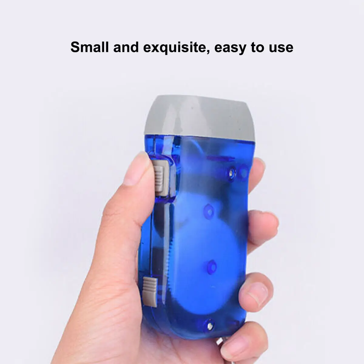 Hand Pressing Flashlight Outdoor Camping 3 LED Flashlight Crank Power Wind Up Torch Light