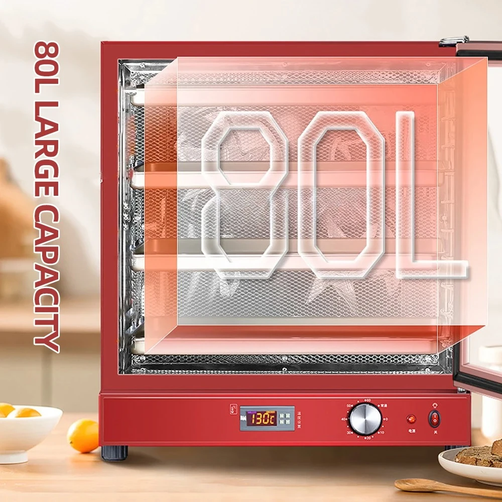 Horno de acero inoxidable de 80L, máquina comercial Para hornear pasteles de gran capacidad, Horno Electrico Para Hornearc