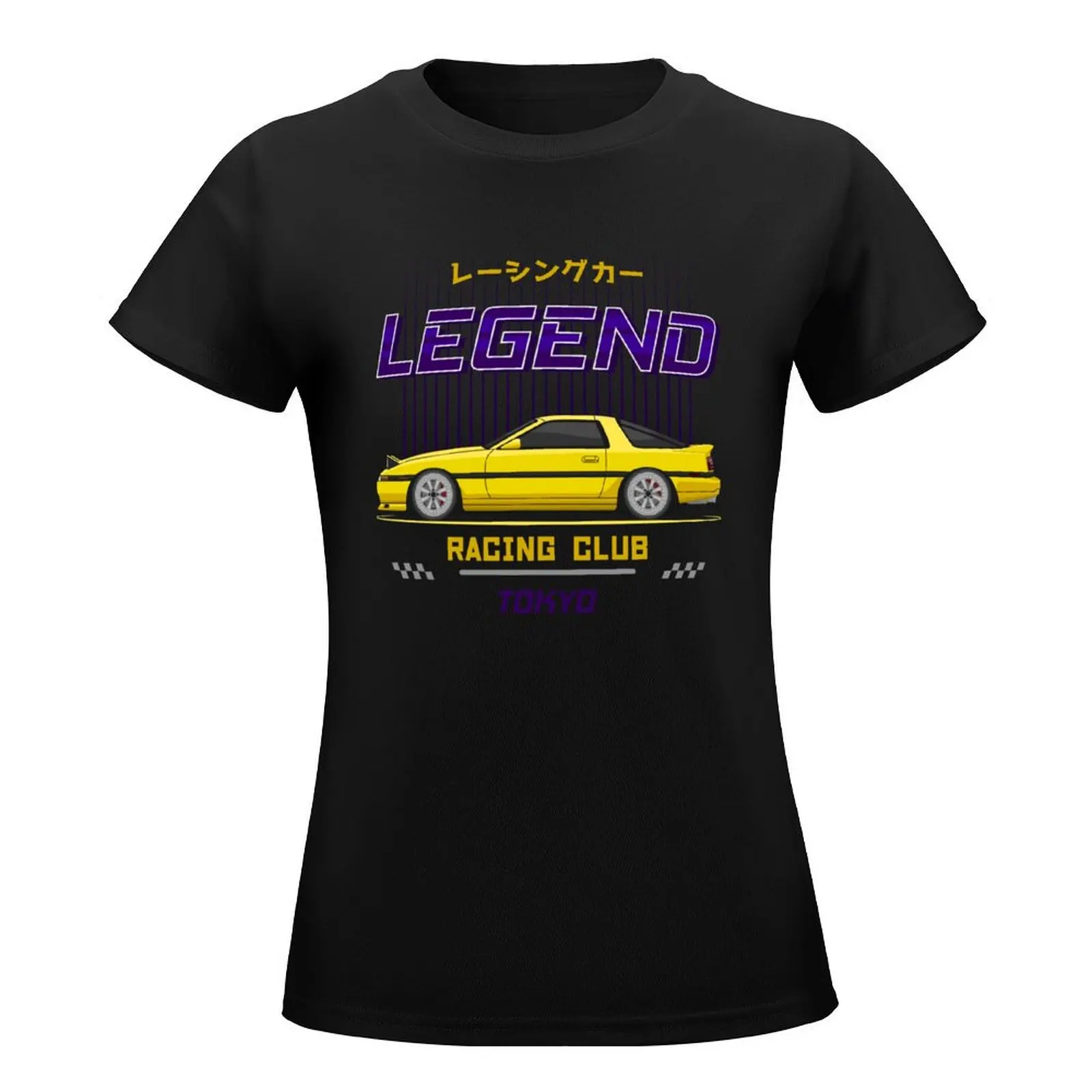 Midnight Racer Yellow MK3 A70 JDM T-Shirt lady clothes sports fans tops tshirts for Women