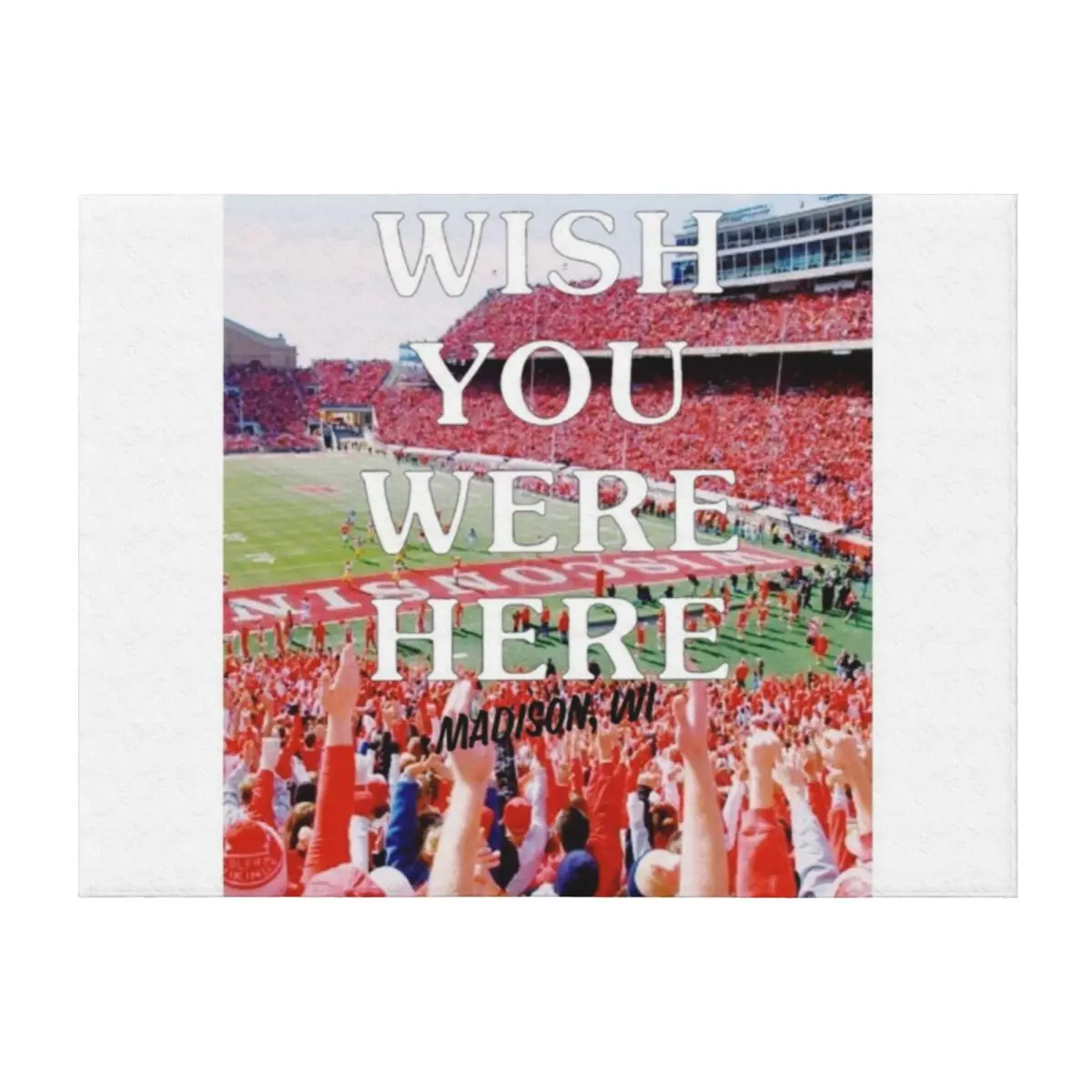 

Wish You Were Here x Wisco Throw Blanket Luxury St Decorative Beds Sofa Hairys Blankets
