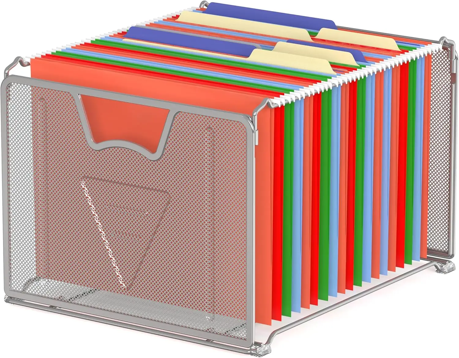 

Подвесная сумка-органайзер для документов, серебристая