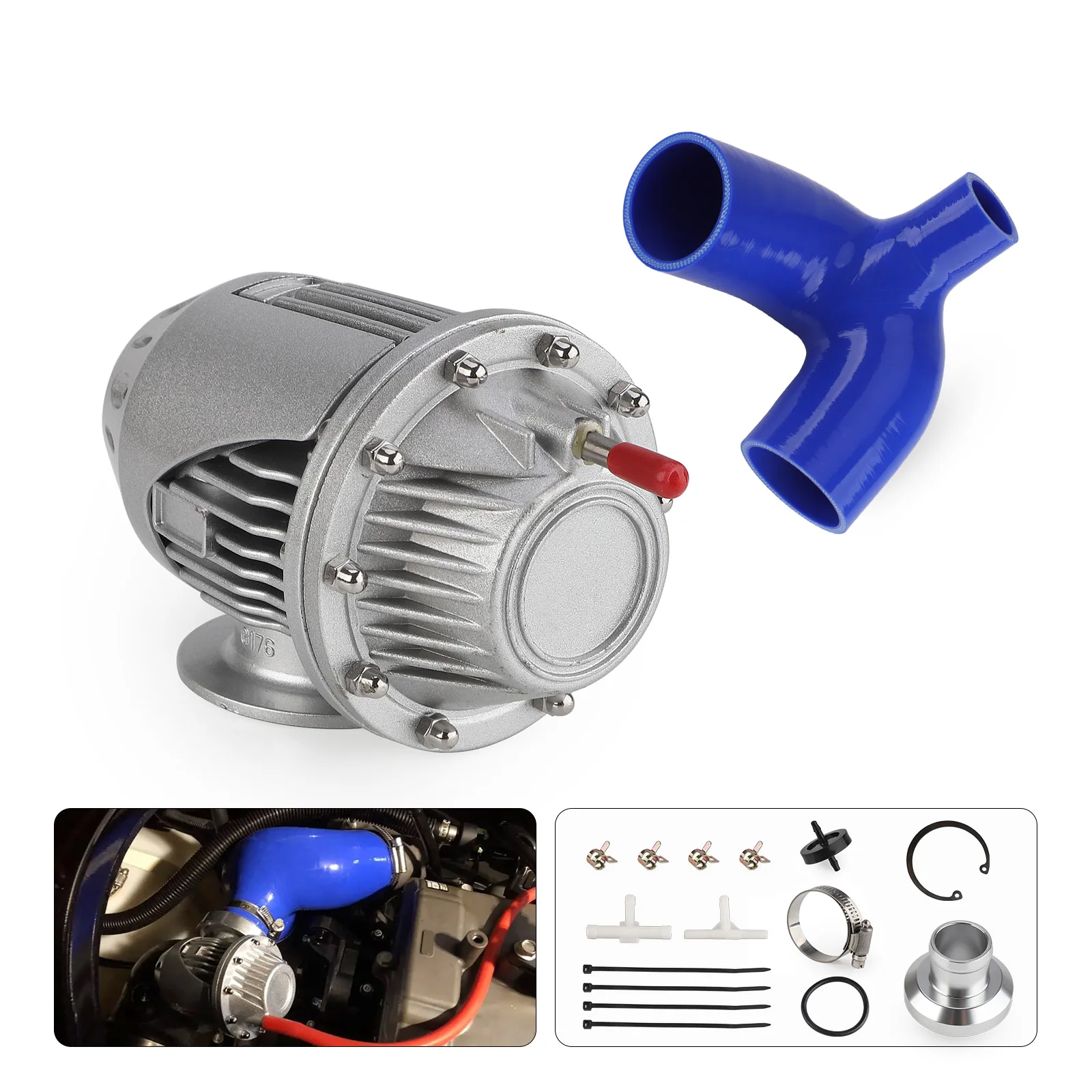 

For Yamaha Fzr Fzs Svho Sho Fx Gp1800 WaveRunner FX New Supercharger Blow Off Valve Kit Bov Waverunner Motorcycle Accessories