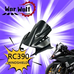 Motorcycle Sports Racing Windshield WindScreen Deflector Visor Viser For Double Bubble For RC125 RC250 RC200 RC390 2014-2023