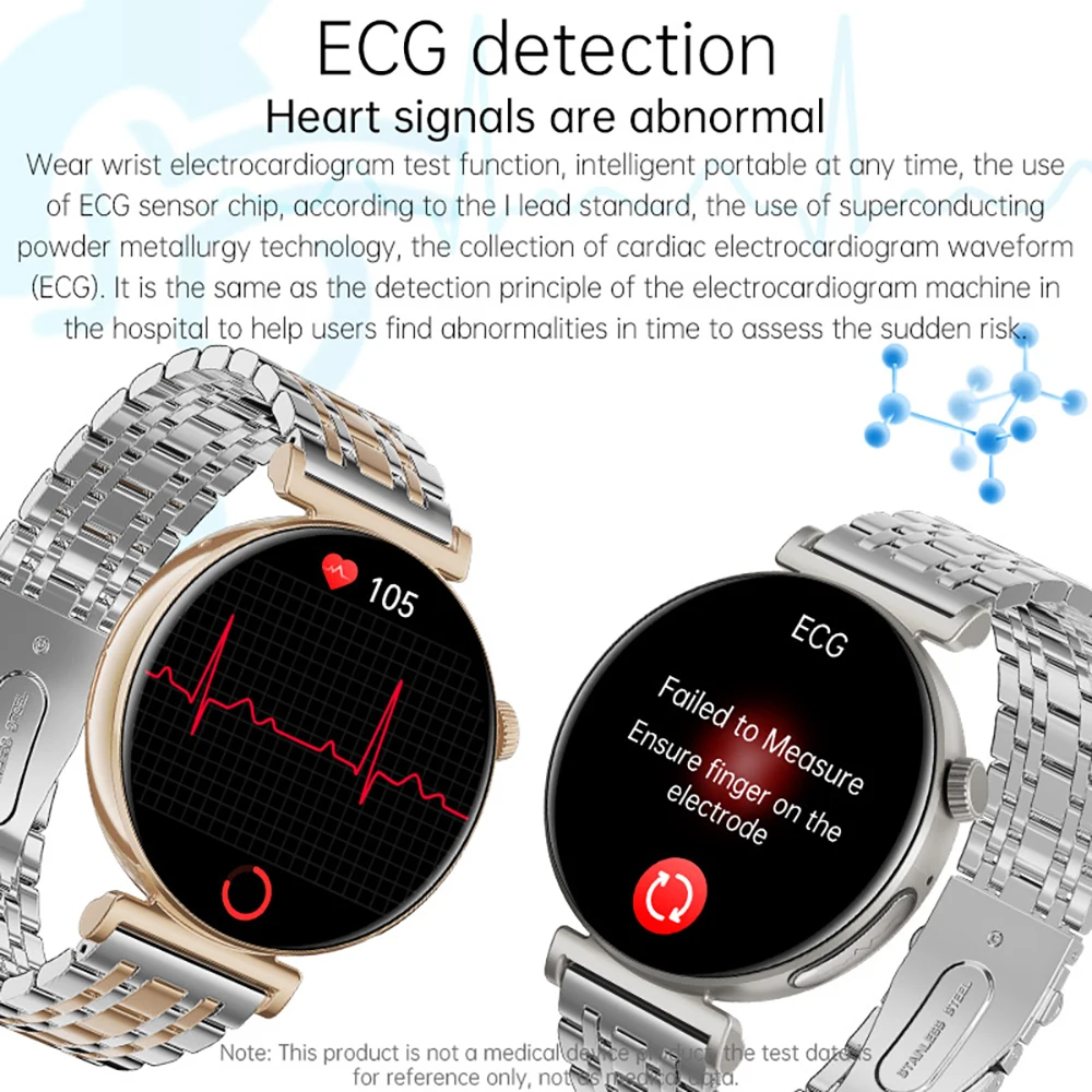 สมาร์ทวอทช์ VALDUS VL45 PRO ECG สำหรับคู่รัก ชาย หญิง รองรับการโทรผ่านบลูทูธ วัดอัตราการเต้นของหัวใจ ความดันโลหิต โหมดกีฬา กันน้ำ รุ่นใหม่ปี 2025 หน้าจอ AMOLED