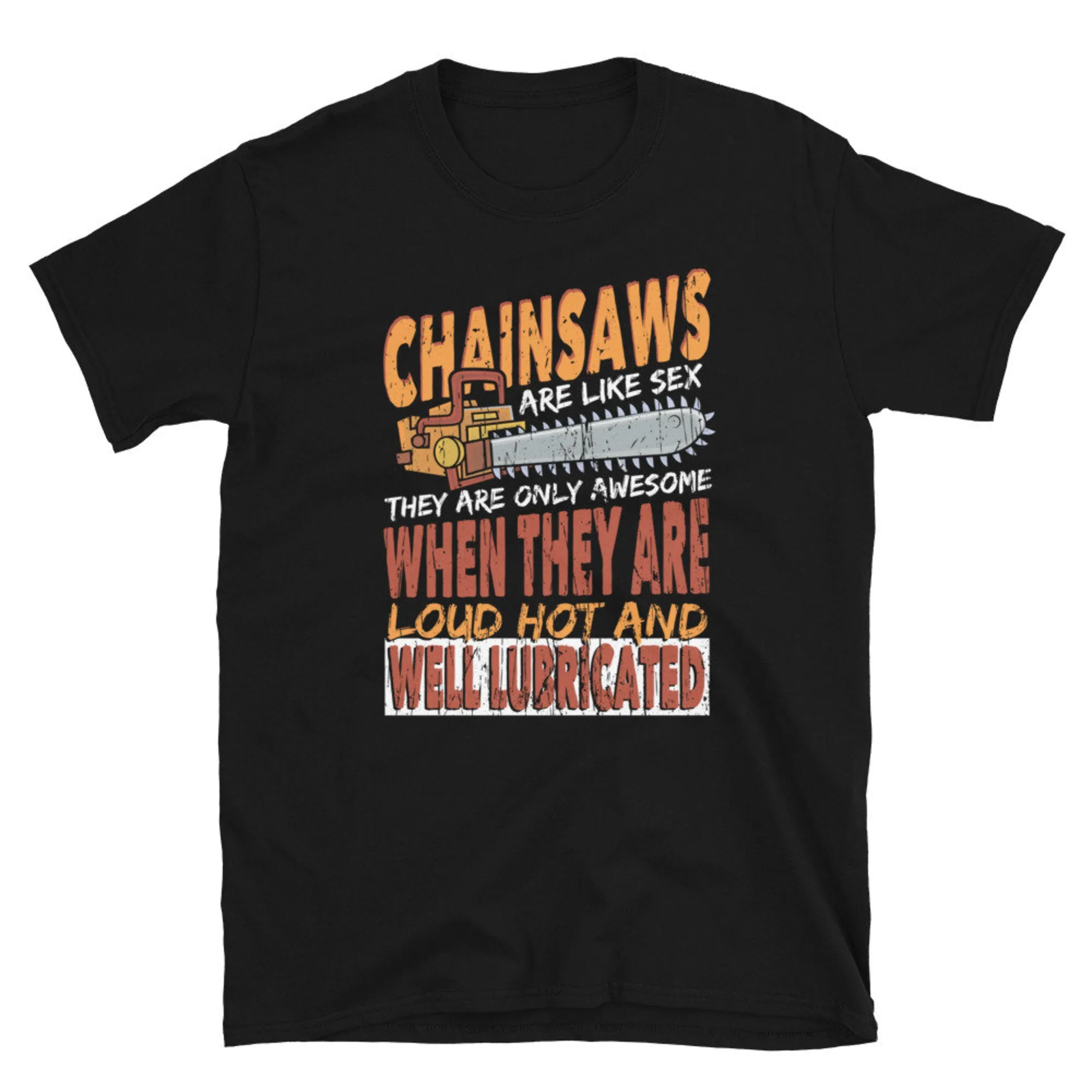 Funny Retro Arborist Chainsaw T Shirt