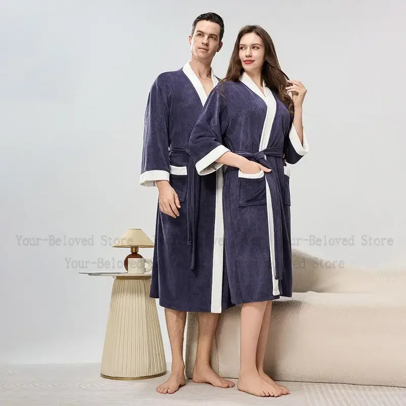 

Женское свободное кимоно, интимное белье, полотенце, мягкий халат для душа, пеньюар для душа, зима-осень, новая одежда для сна