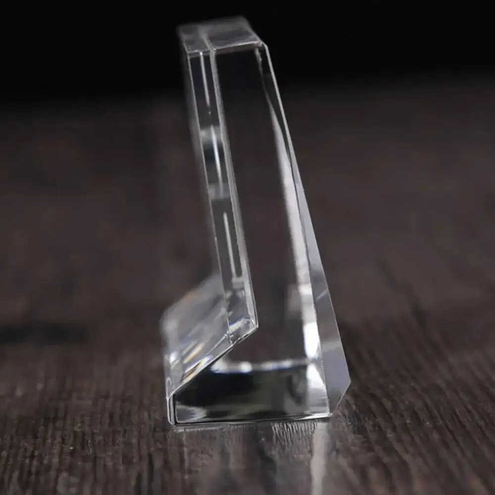 Sinal de barraca de mesa de acrílico - Suporte de etiqueta de preço Suporte de exibição de menu para desktop
