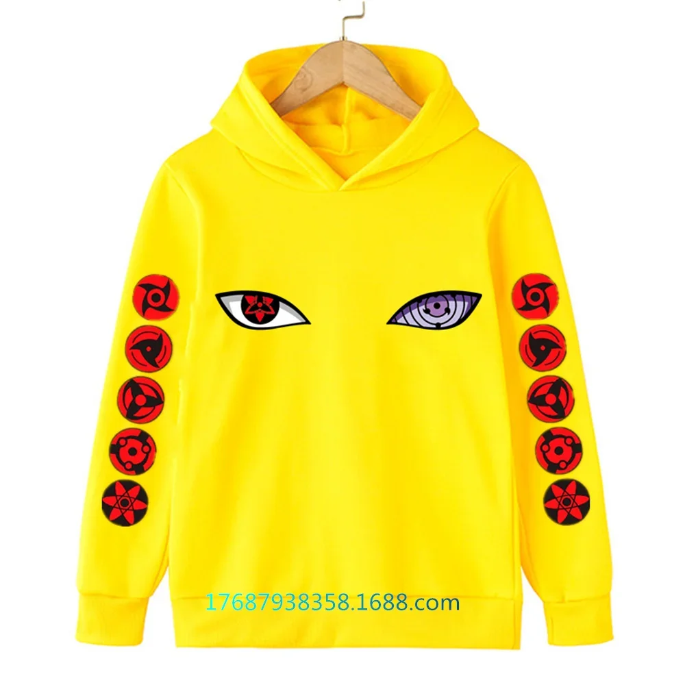 Anime Naruto Sharingan Hoodie Kinder Kakashi Kleidung Jungen Baby Mädchen Kleidung Auge Mit Kapuze Lässige Pullover Frühling Herbst Mit Kapuze