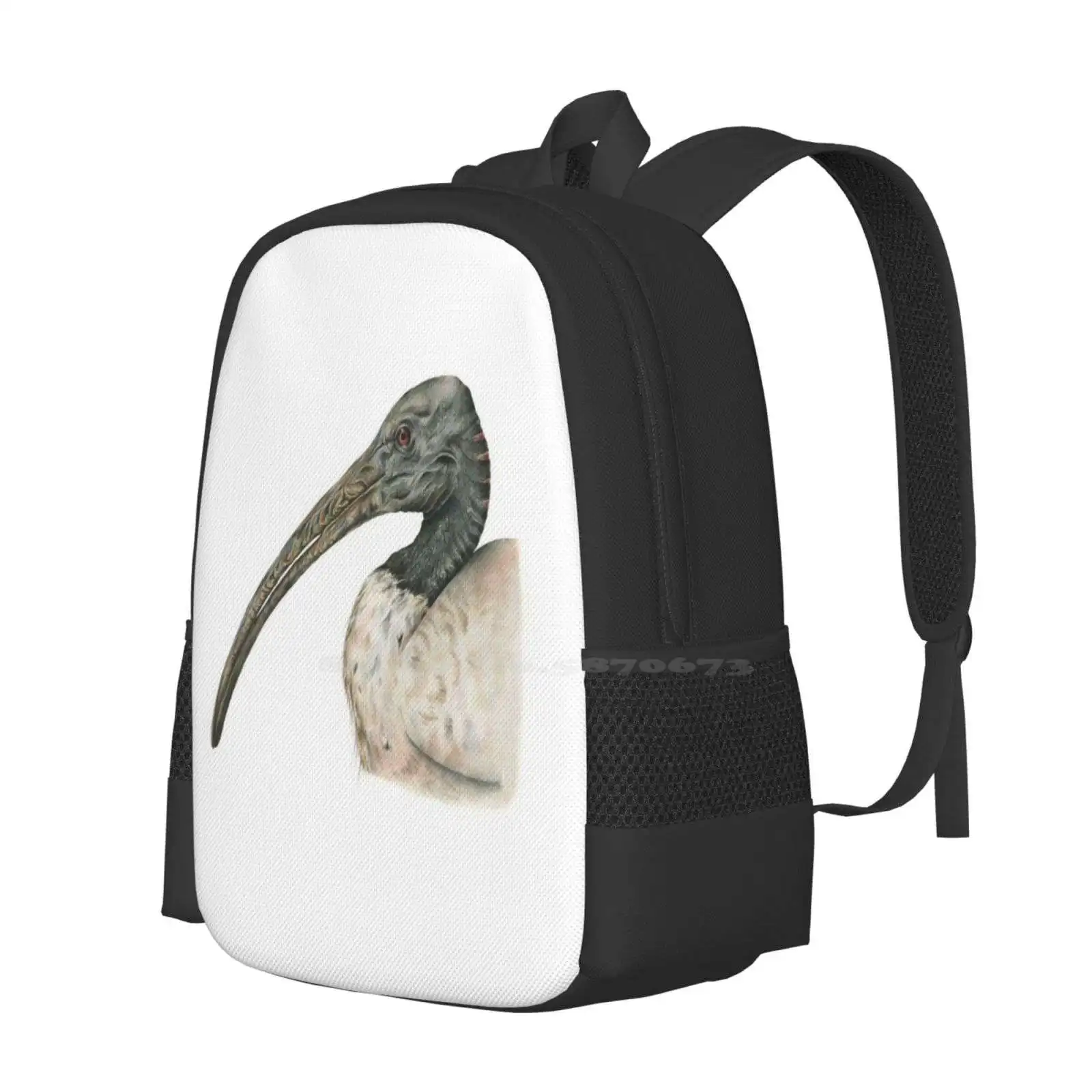 Australian White Ibis Hot Sale Schoolbag Backpack Fashion Bags Artist Australia Newcastle Naturalhistoryillustration