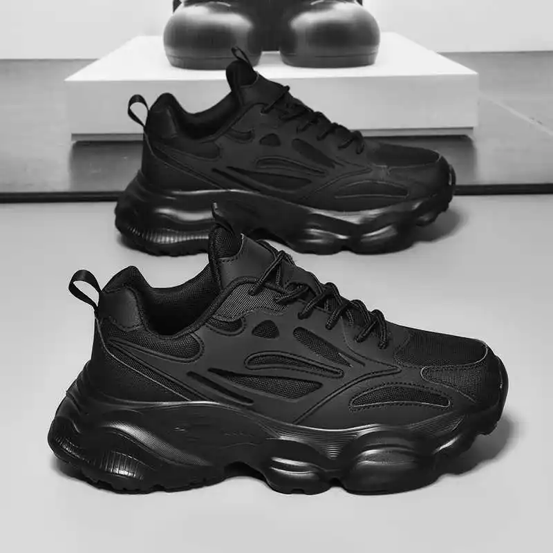 

High Platform Platformed Hiking Shoes Size 50 Climbing Sneakers Climbing Brown Shoes Man Sport Universal Brand Tensi