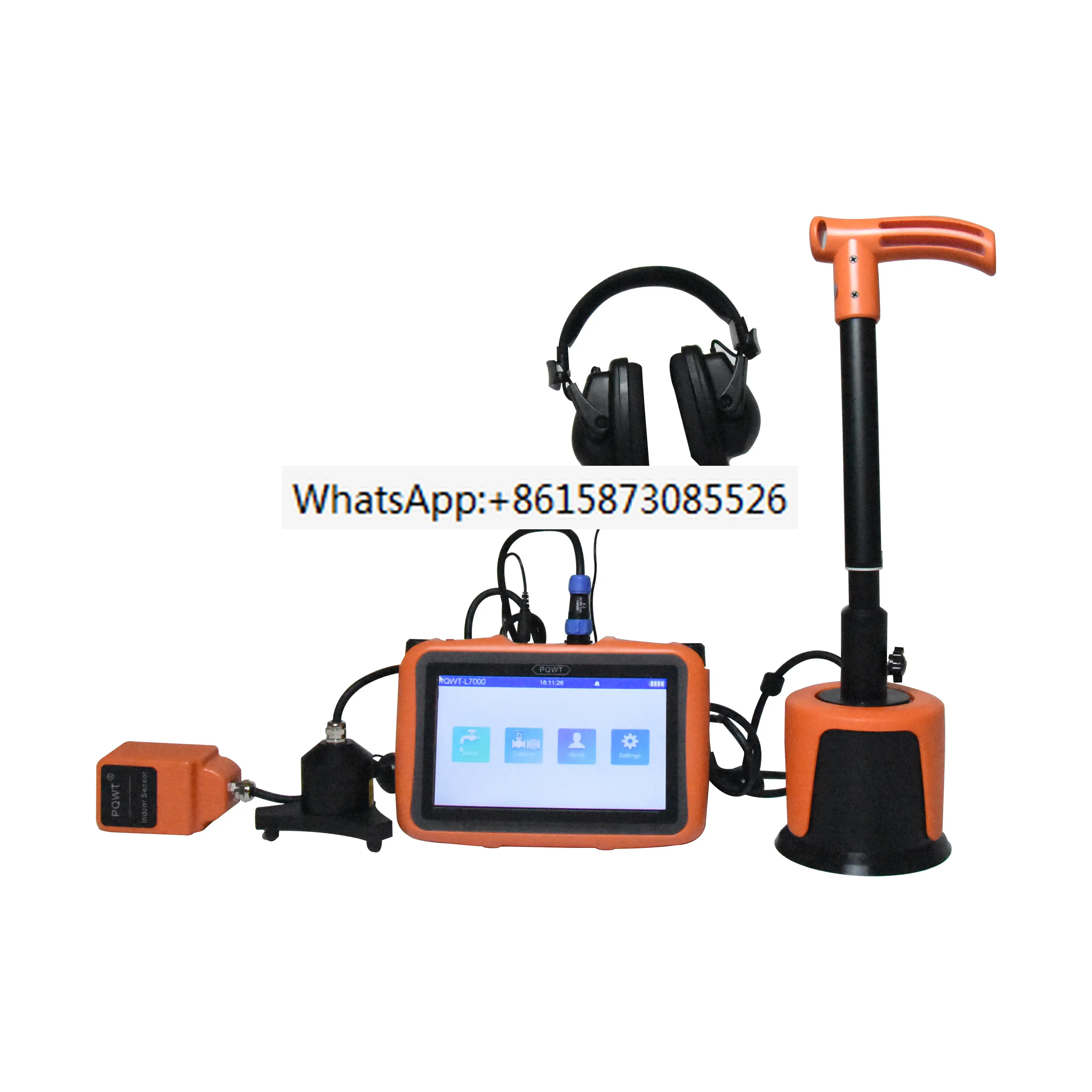 

PQWT L2000-7000 water Leak detector pipe detection 5 M pipeline leakage portable location underground pipe leak detection