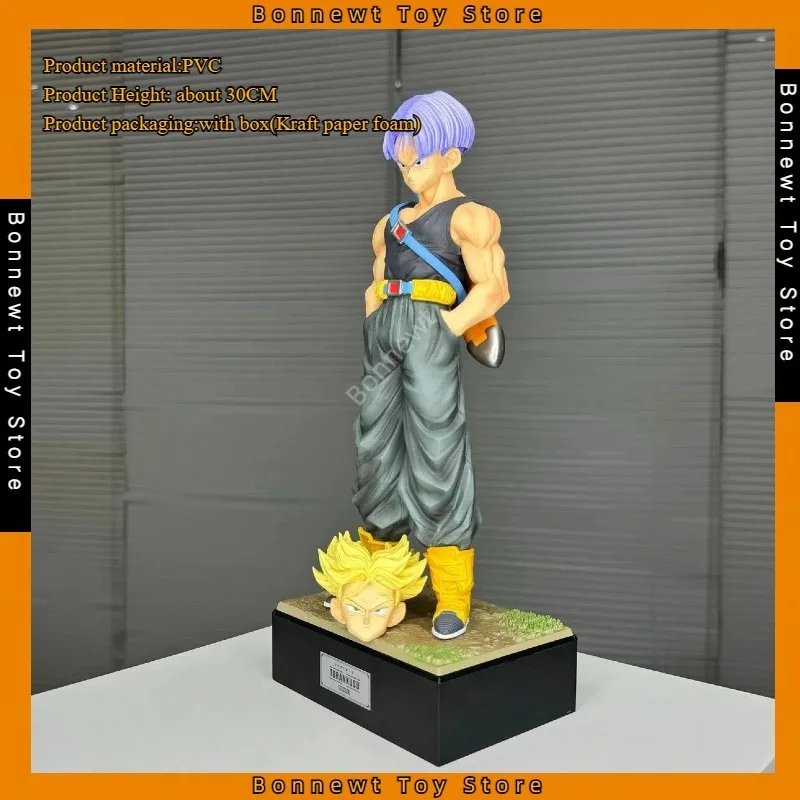 30cm Dragon Ball GK Temple TL Trunks Super Saiyan Super Large Anime Model Statue Ornament Figure Wholesale