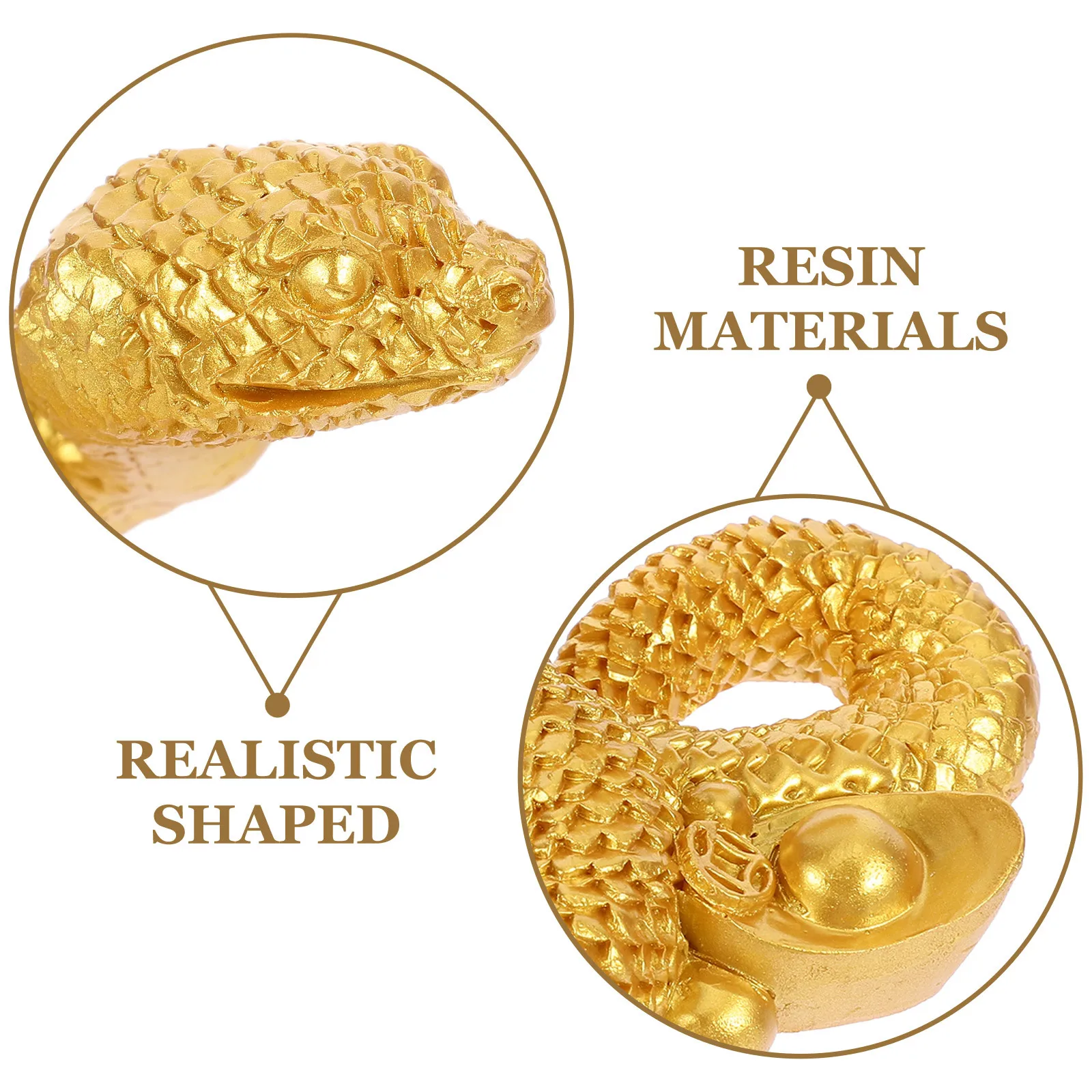 

Snake Sculpture Resin Ornament Creative Desktop Decor Stable Material Fresh Colors Perfect for Home Office Tea Ceremony