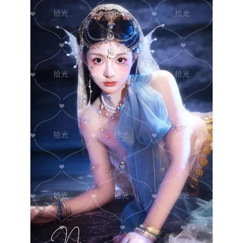 

25COSNew Feitian Exotic Mermaid Costume Western Princess Dress Hanfu Women's Ancient Costume Travel Photography Ethnic Studio Cl