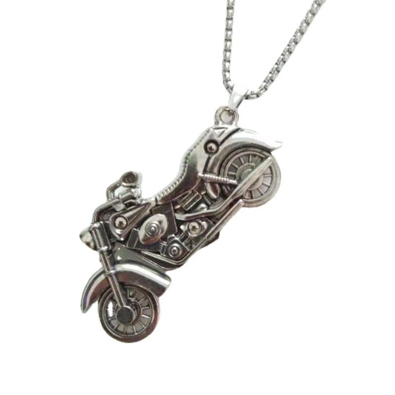 Retro motorcycle motorcycle necklace trendy men and women personality punk student Harley motorcycle versatile pendant new style