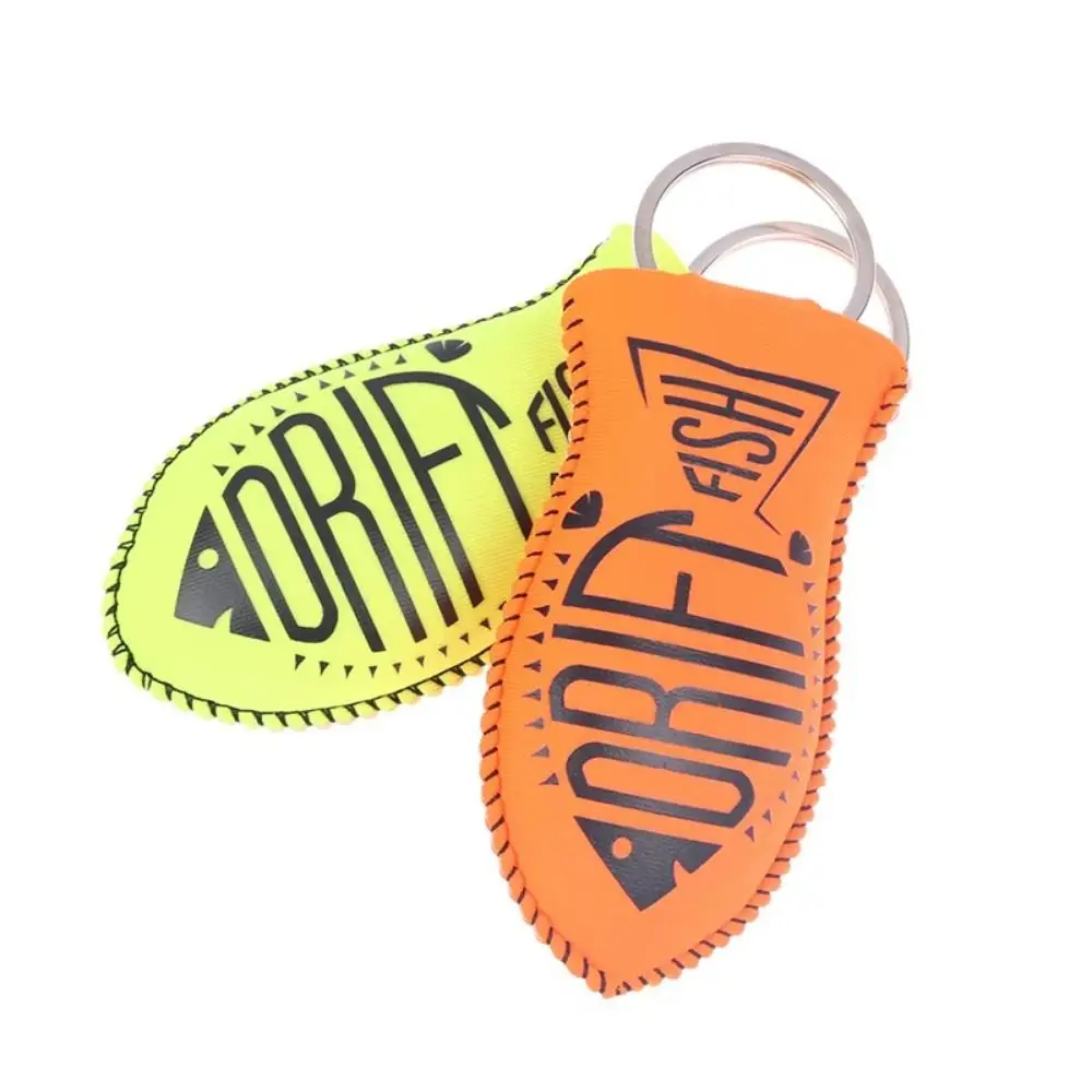 

Gifts Fish Shaped Floating Keychain Buoyant Design Embroidery Pattern Fish Keychain Colorful Design Key Ring Backpack Key Holder
