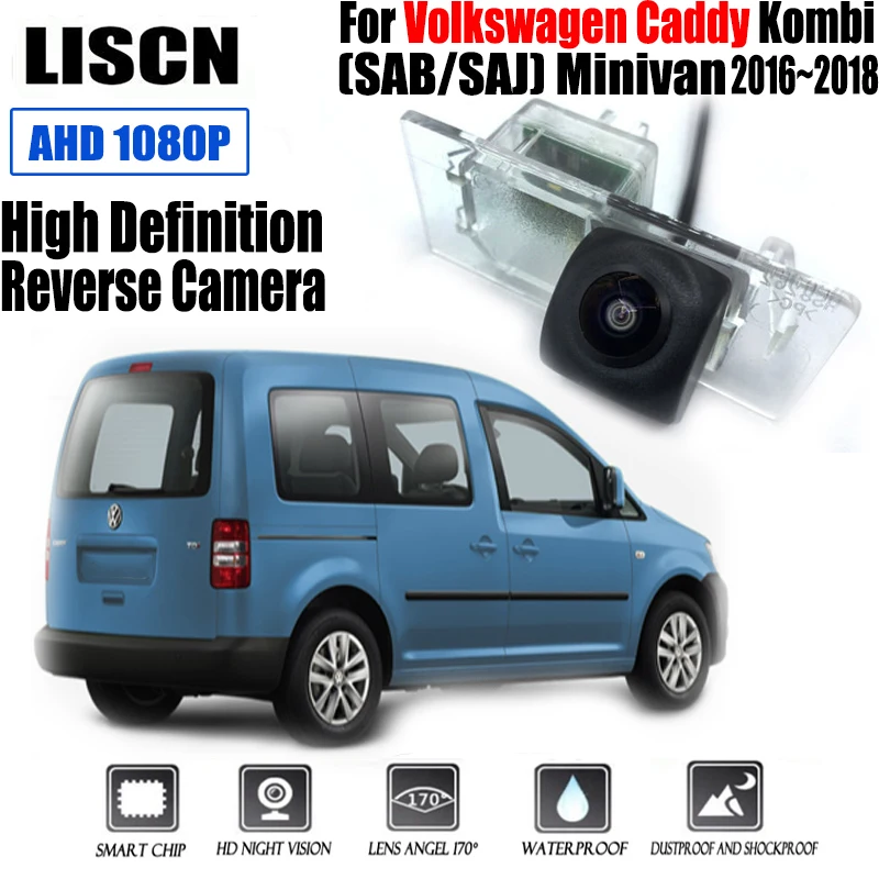 

HD Fisheye Rear Camera License Plate Camera For Volkswagen Caddy Kombi SAB/SAJ Minivan 2016 + Backup Reversing Camera