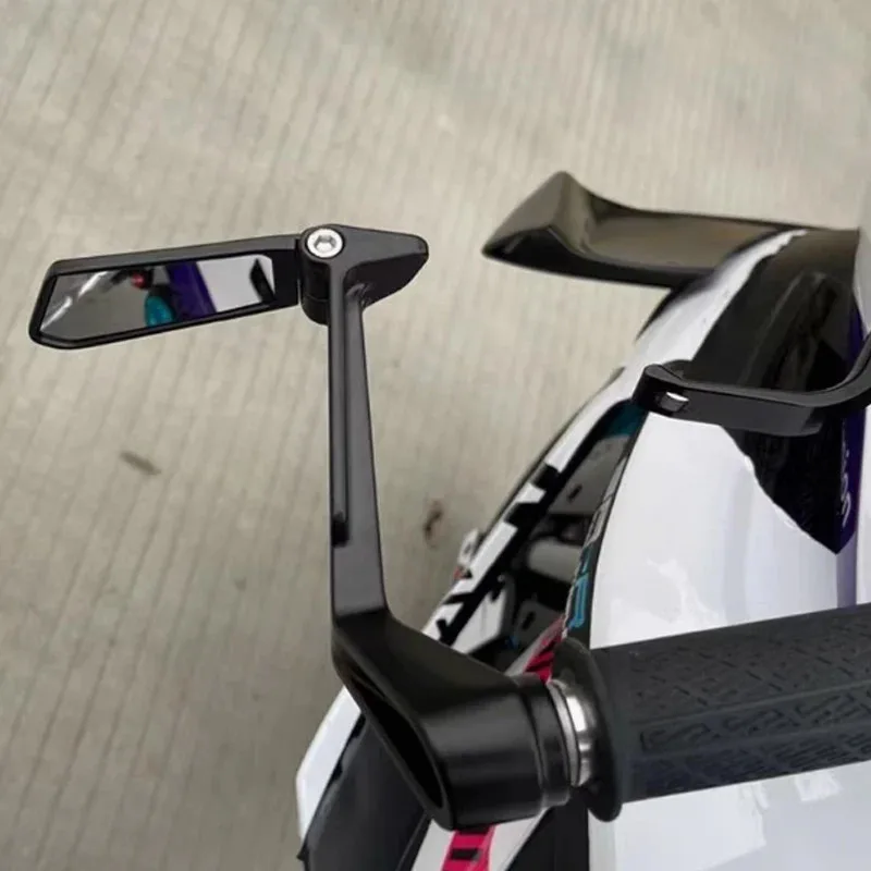 Universal Motorcycle Bow Shaped Rearview Mirror for 1 Pair 7/8" 22mm Motorcycle Scooter Bikes Hand Guard Protector Modification