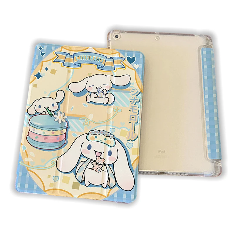 

Sanrio Cinnamoroll Kuromi My Melody чехол для планшета для iPad Air 1 2 3 Mini 4 5 6 Pro 2022 11 дюймов защитный чехол со слотом для ручки