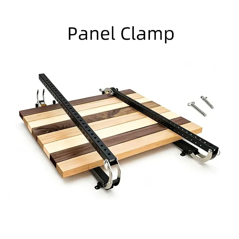 Heavy Duty Carbon Steel Woodworking Fixture 24 Parallel Rod Plate Plywood Clamp Double Track Quick Release Adjustable