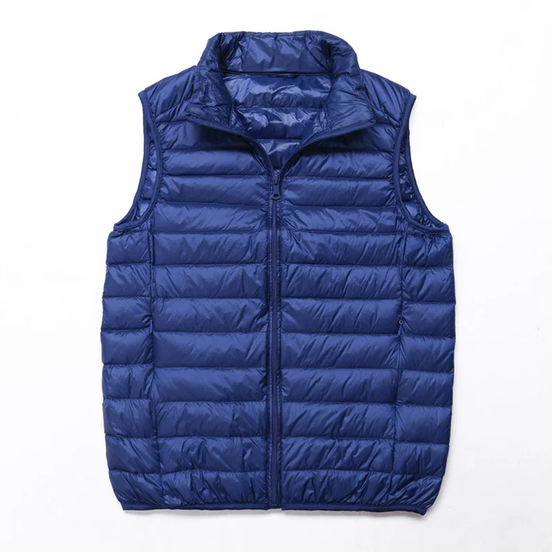 Plus Size 5xl 6xl 7xl Men's Lightweight Water-Resistant Packable Puffer Vest 2024 New Arrivals