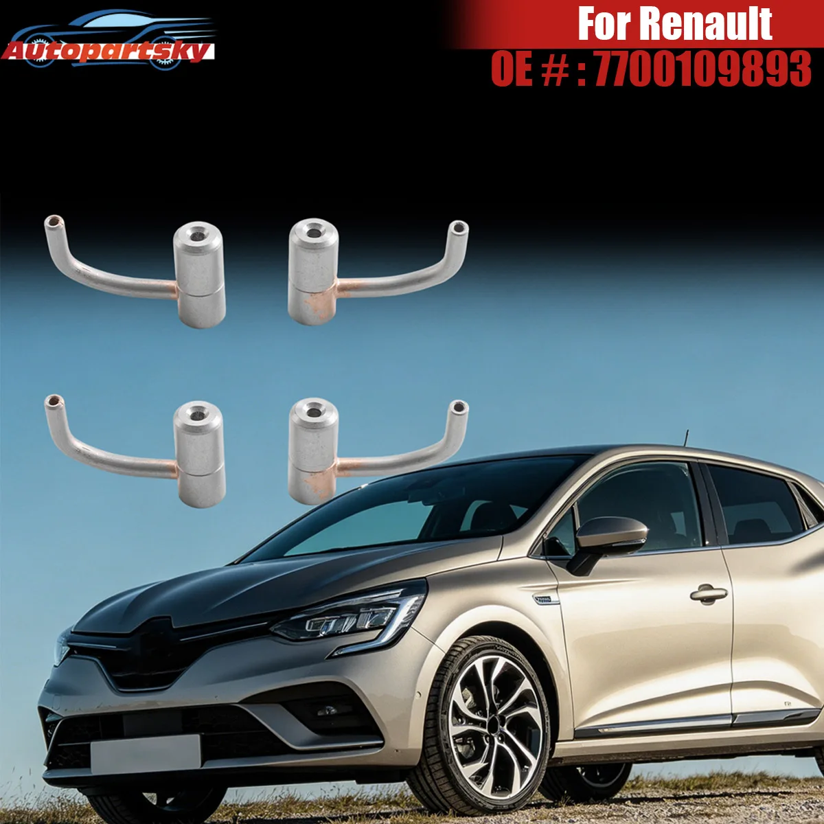 Peças Automotivas 4 Peças Bico de Óleo 7700109893 2 Para Renault Clio Megane Kangoo Sandero Platina