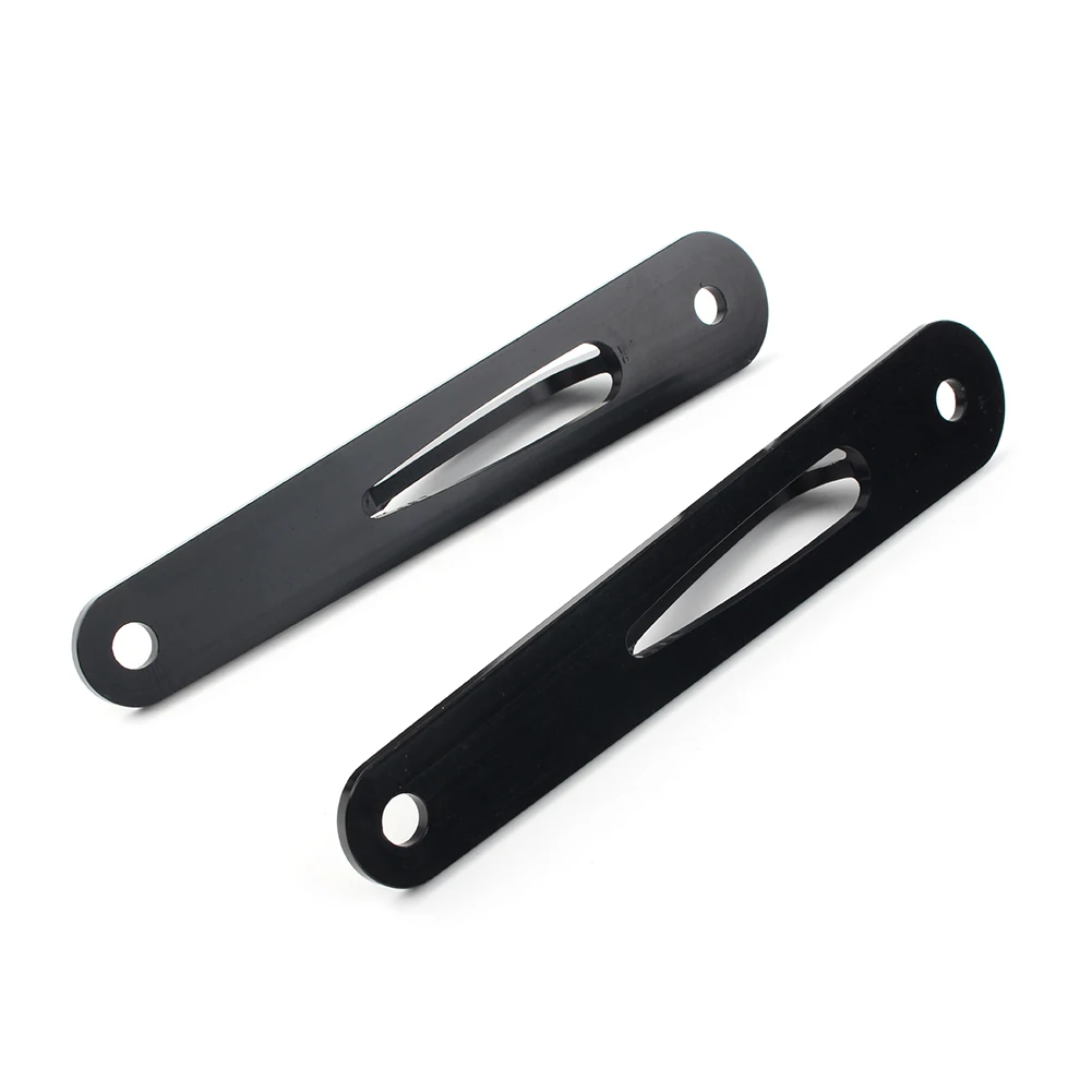 Motorcycle Custom Tie-Down Brackets Teardrop For Harley Electra Glides 1983-2013 & Touring Road Kings 1994-2020 Black