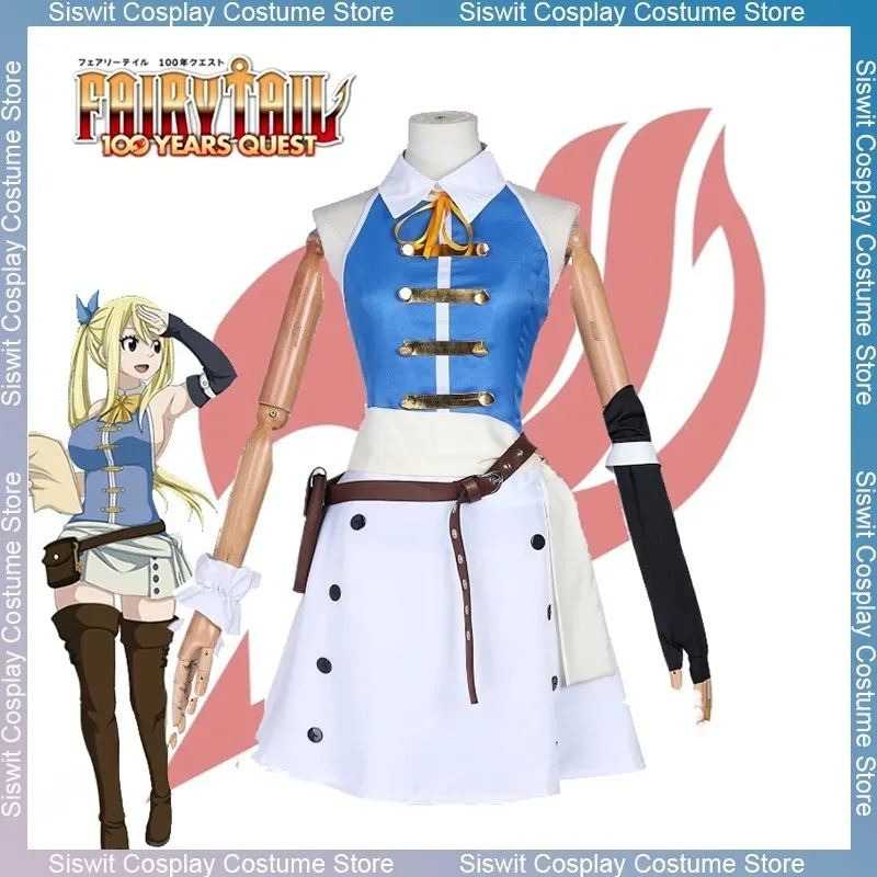 

Anime Fairy Tail 100 Years Quest Lucy Heartfilia Cosplay Costume Character Props Accessories Full Set Party Carnival Uniforms
