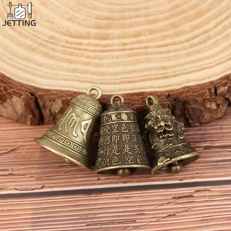 سبيكة الرجعية ثلاثة جرس الأسد ، قلادة سيارة الرياح الرنين ، جرس العتيقة ، نحت صغير ، جرس قوانيين ، جرس شوي فنغ
