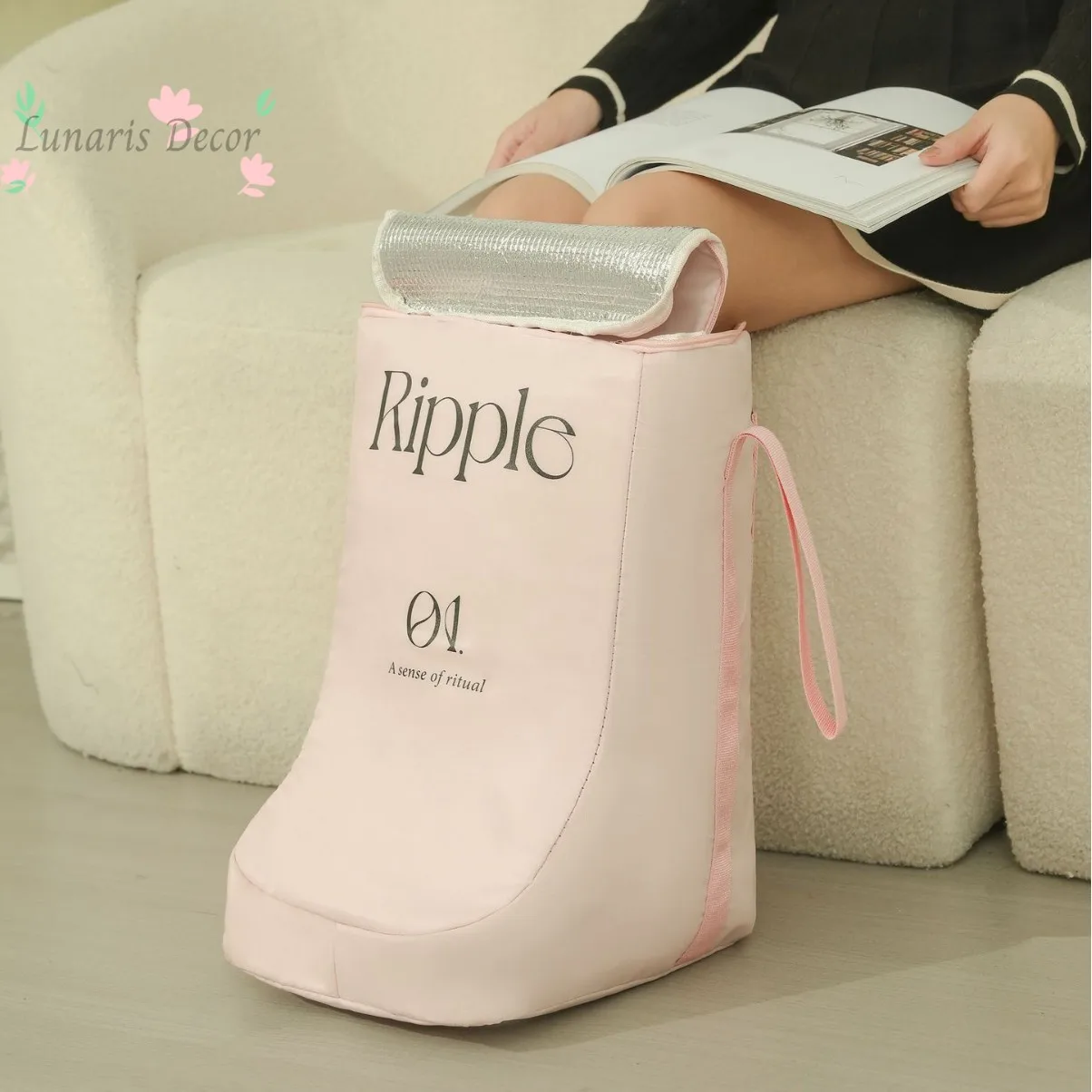 

Foldable foot bucket calf foot bath bucket foot basin high depth portable household deepened water saving thermal insulation