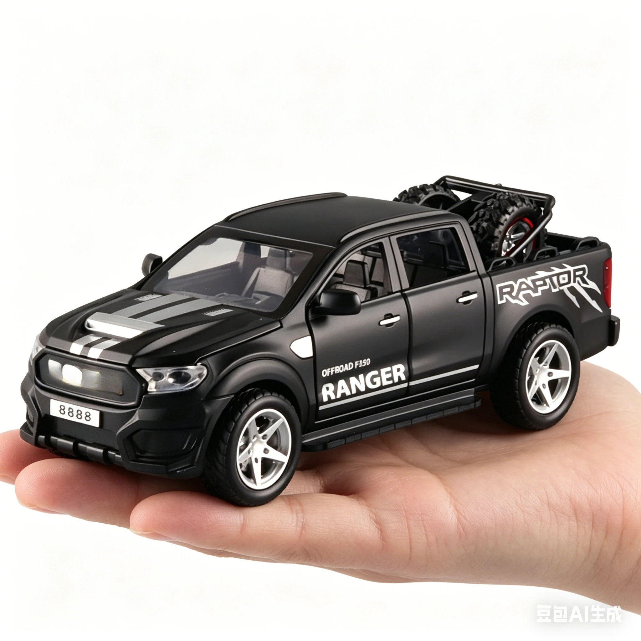 

1:32 Raptor F350 Pickup Alloy Car Model Carry Tires Off-Road Vehicle Diecast Toy Vehicles Car Kids Toy Gifts