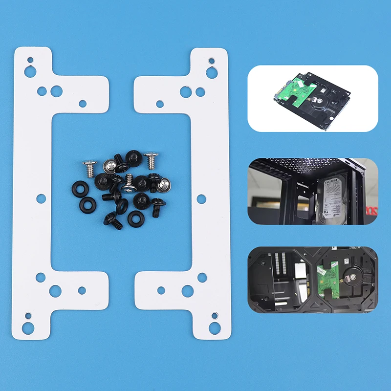 

1Set Metal 2.5/3.5inch To 12cm Fan Position Adapter Bracket Case Internal Hard Disk Position Expansion Bracket Chassis Accessory