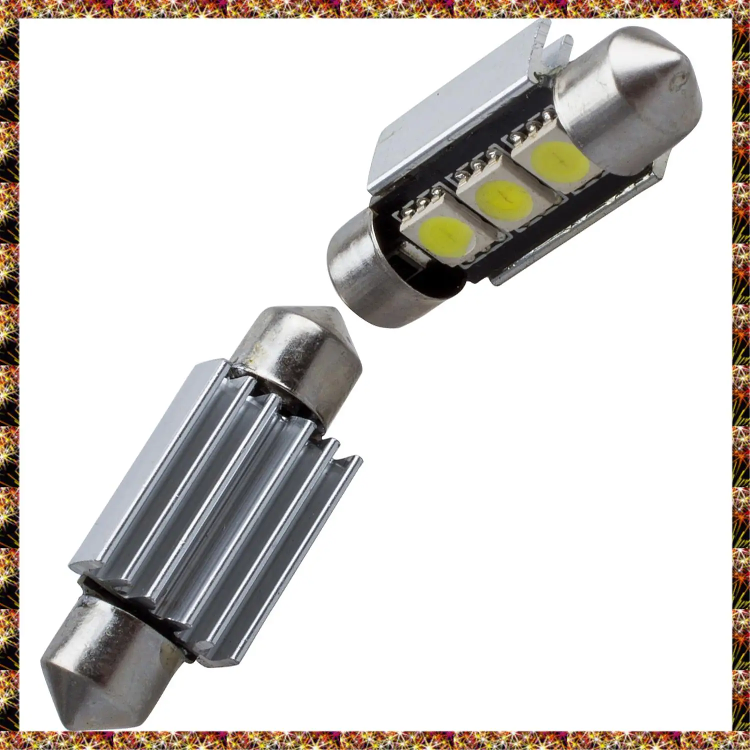 BTCL 2 X 36Mm 3 SMD 5050 LED 오류 무료 돔 꽃줄 조명 W 방열판