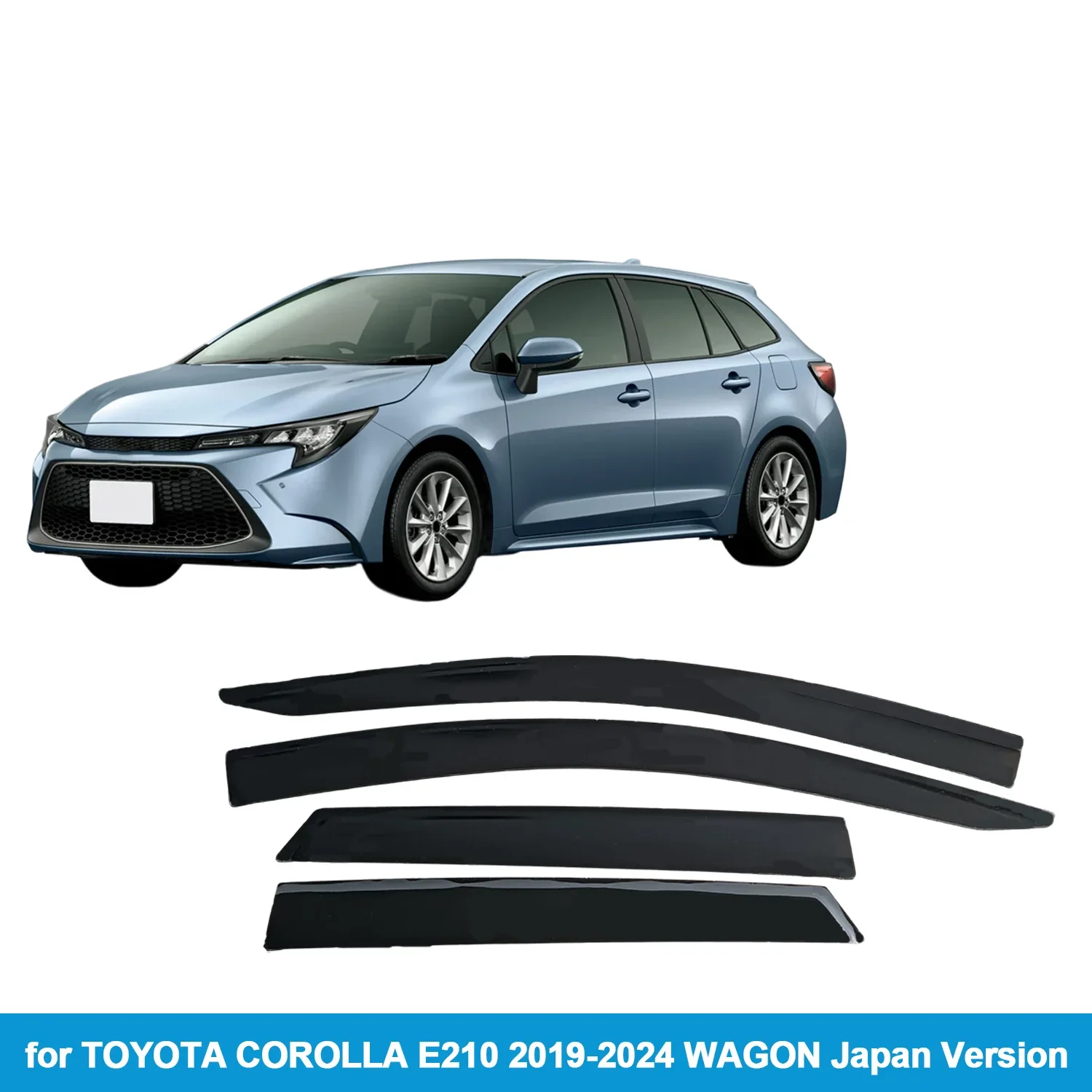 

Оконный козырек для TOYOTA COROLLA E210 2019-2024 WAGON, японская версия, защита от дождя, боковой дефлектор, защита от атмосферных воздействий, наружное крепление