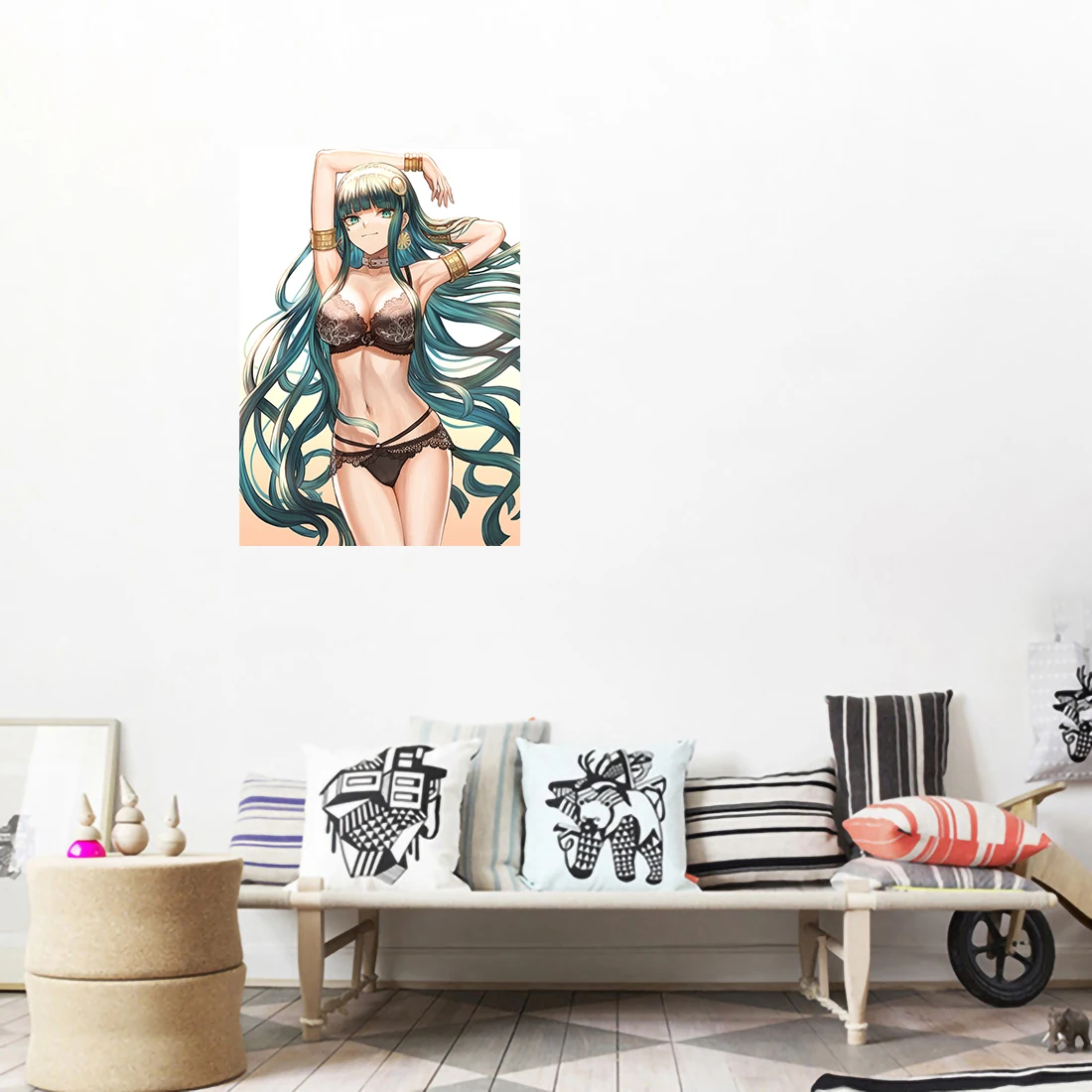 QDD6 Fate/Grand Order Anime Girl Sexy Underwear Poster Self-adhesive For Room Decoration