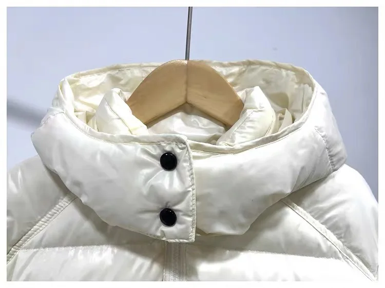 ZOETOPKID 4-14 Jahre Mädchenjacke Winter Neue Einfarbige Dicke Warme Kapuzenjacke mit Reißverschluss für Teenager Jungen Baumwoll-Daunenjacke – Detail 6