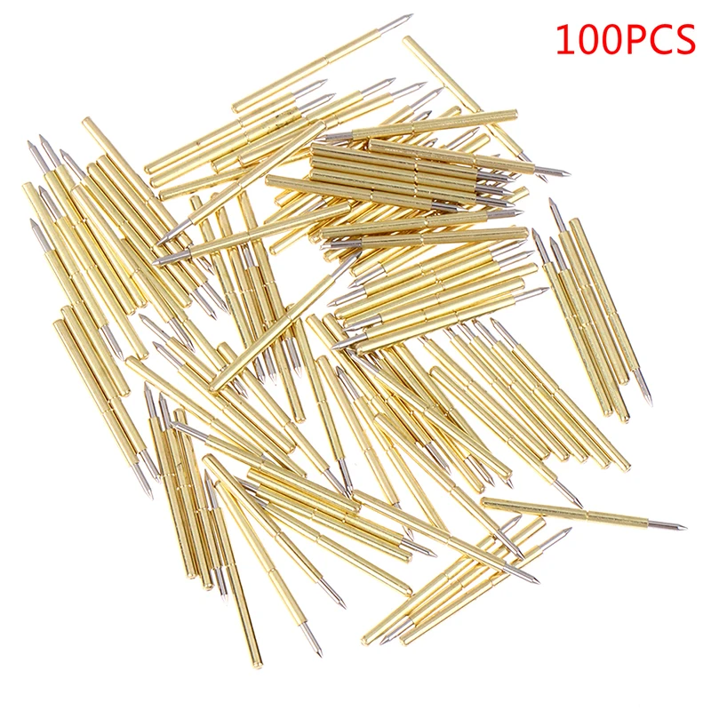 100PCS Dia 1.02MM Length 15.85MM Spring Test Probe Pogo Pin Tool P75-B1
