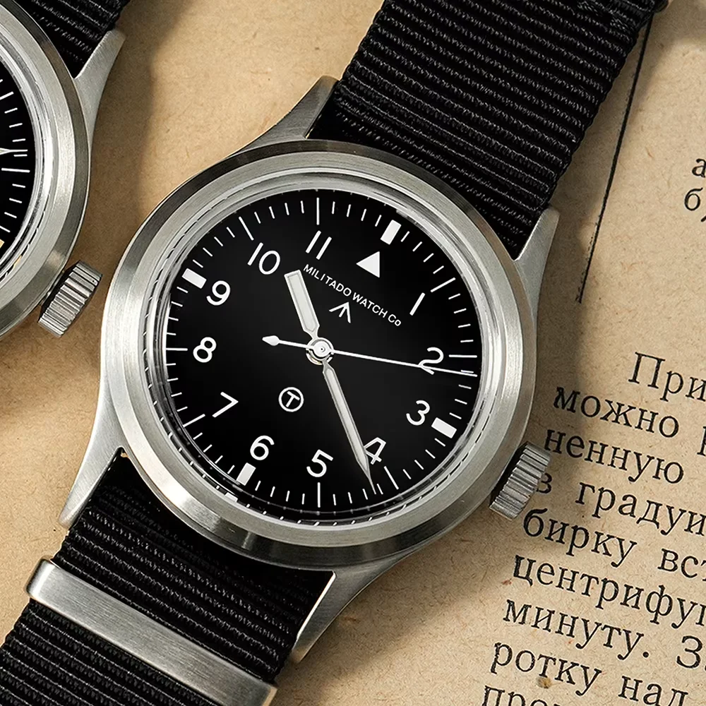 Militado ML14 VH31 Quartz Watch Stainless Steel Sweep Second Quartz Movement  Sapphire Crystal BGW9 C3 Luminous Men Watches