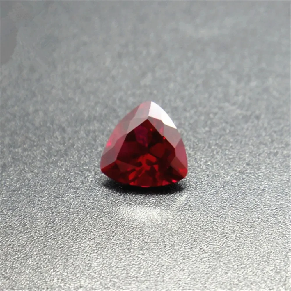 Trillion Cut Blood Red Ruby Gem Multiple Sizes to Choose
