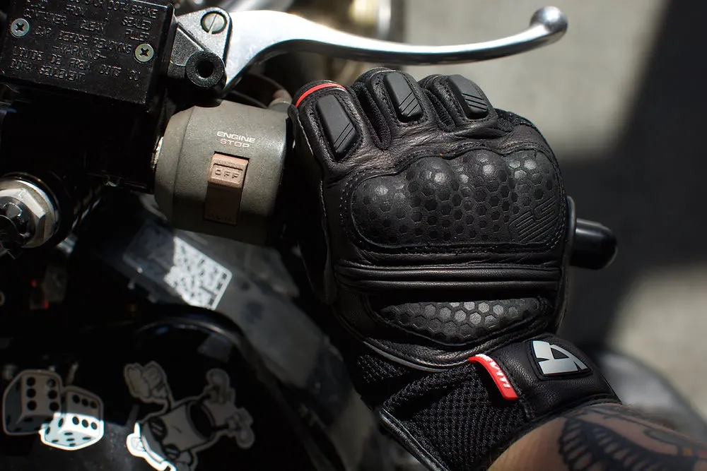 Revit Dirt 2 قفازات جلدية تعمل باللمس دراجة نارية دراجة نارية على الطرق الوعرة سباق ركوب واقية