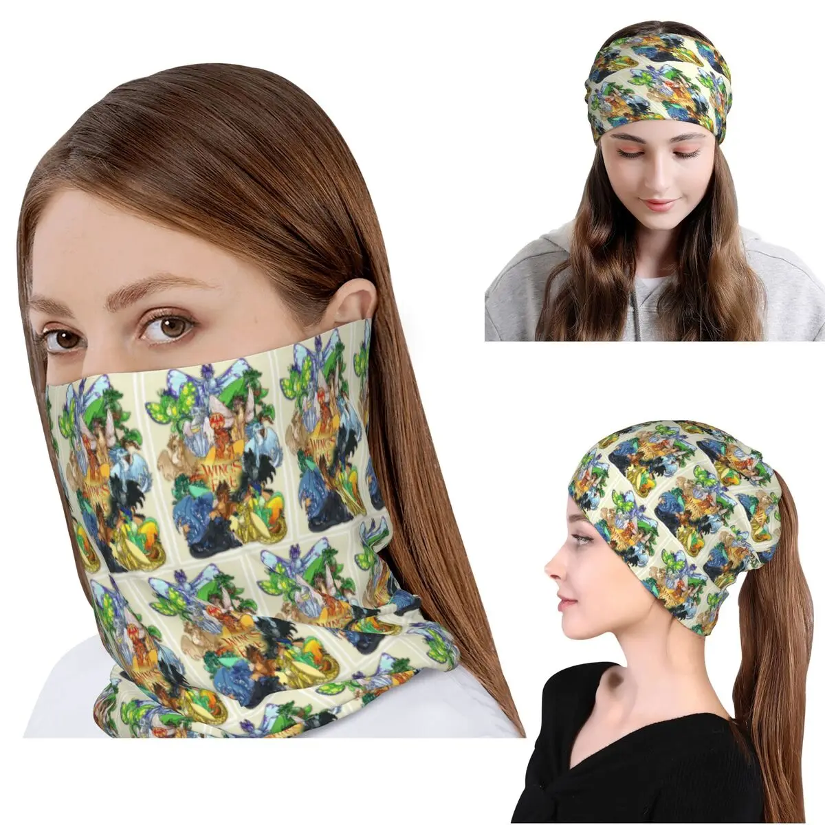 Wing Of Fire All Dragon Bandana Neck Cover Magic Scarf Multi-use Cycling Scarf Beanies Hat for Men Women Adult Winter