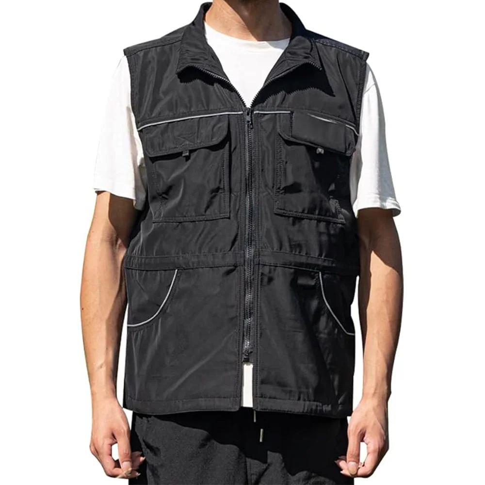 Reflective Dog Trainer Jacket with Multi Pockets Adjustable Waist Drawstring Handler Training Clothes Equipment Supplies