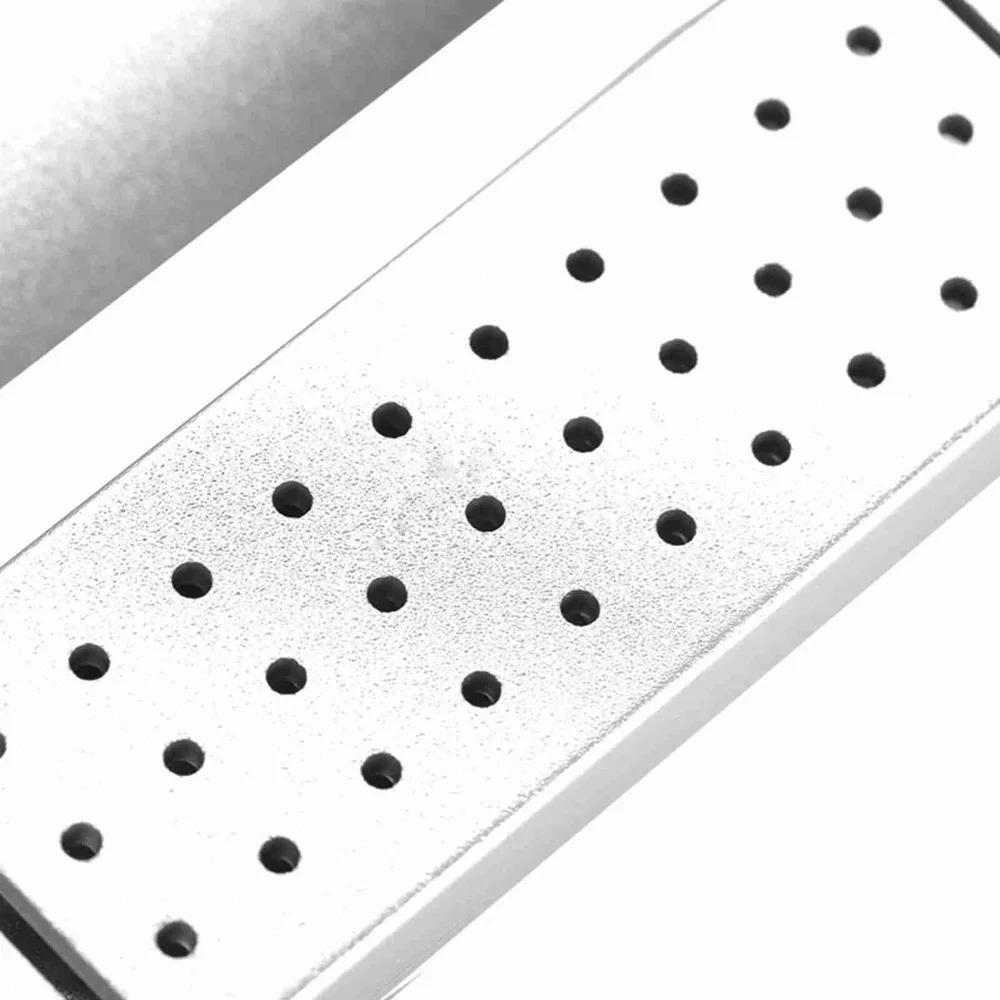 Aluminium Dental Disinfection Box High/Low Speed Professional Dental Bur Block 30 Holes Autoclavable Drill Case
