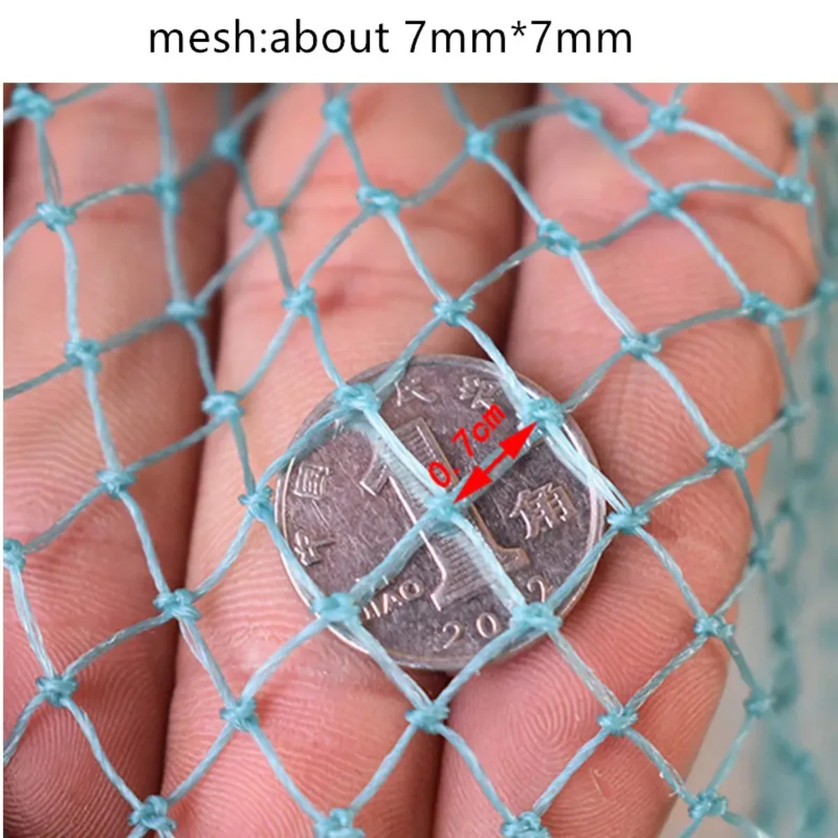 Strong Fishing Trap Knotted Net Material Shrimp Cage Fish Creel Filet De Peche Fish Pot Fishing Net Tool,10m 27 Section 20 Holes