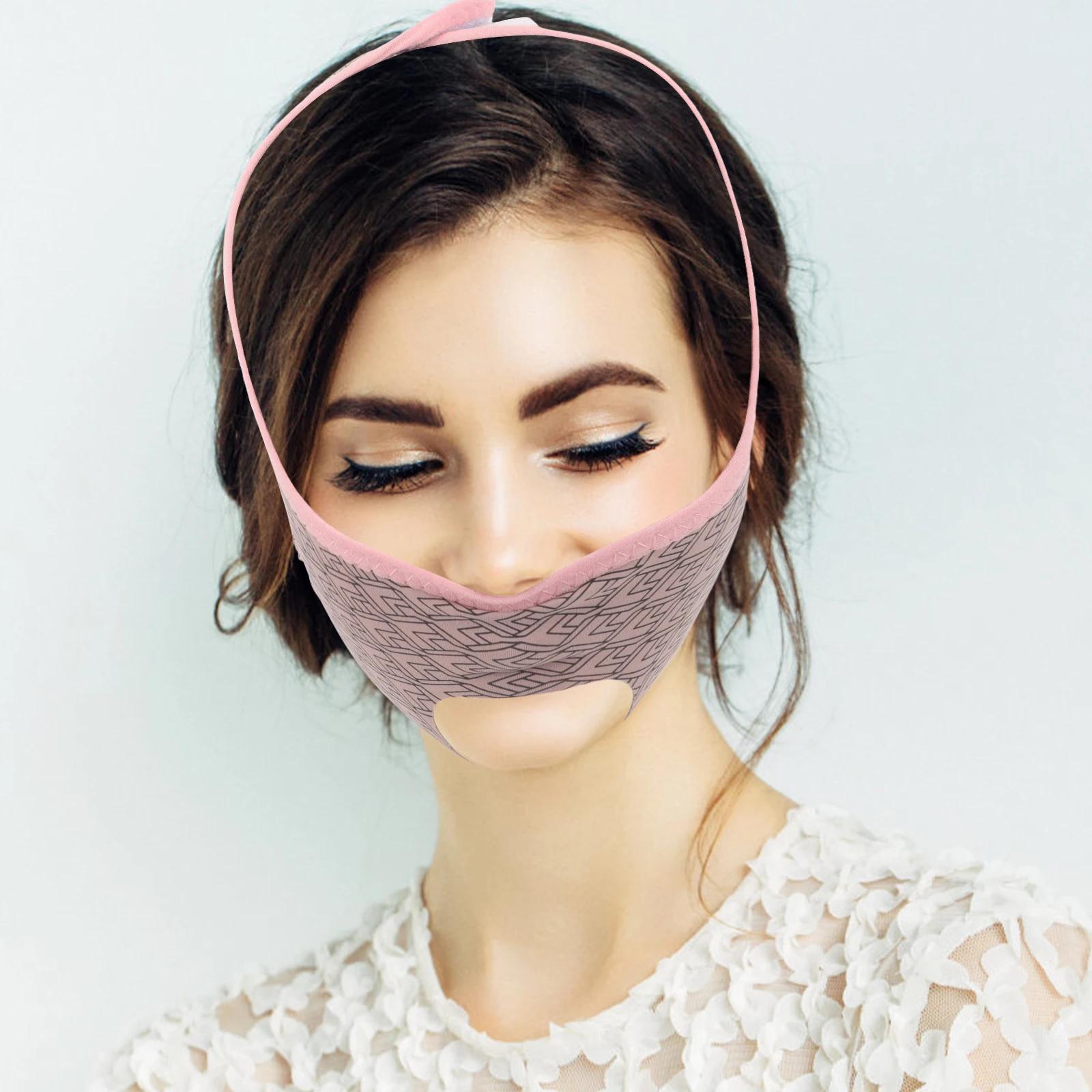 

Slimming Face Band Tightening Skin Preventing Sagging Double Chin Reducer Use Comfortable Mercerized Fabric for Women