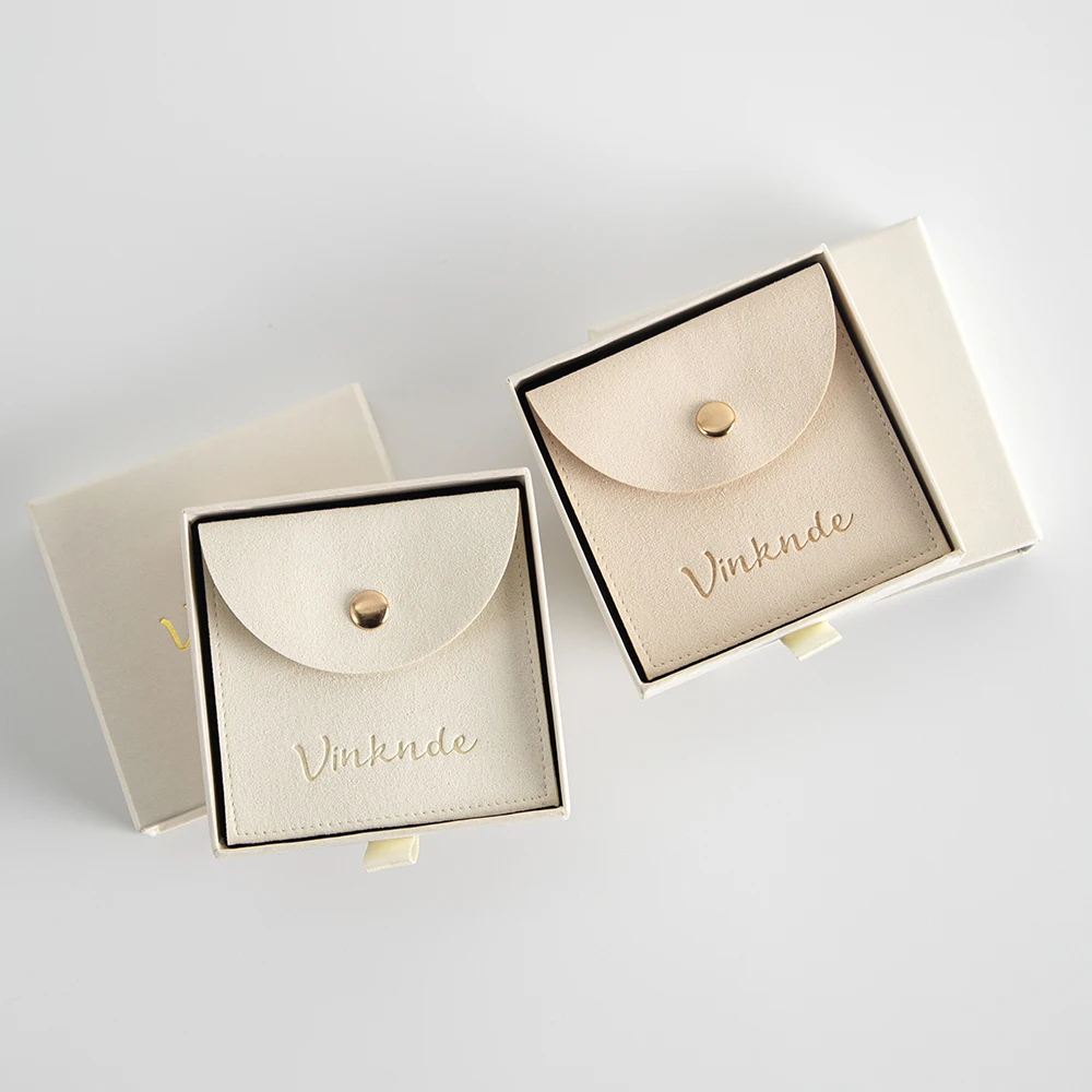 

24/50/100Pcs Custom Logo 8x8x2.5cm Jewellery Storage Box Ring Necklace Earring Bracelet Cardboard Drawer Jewelry Box Snap Bags