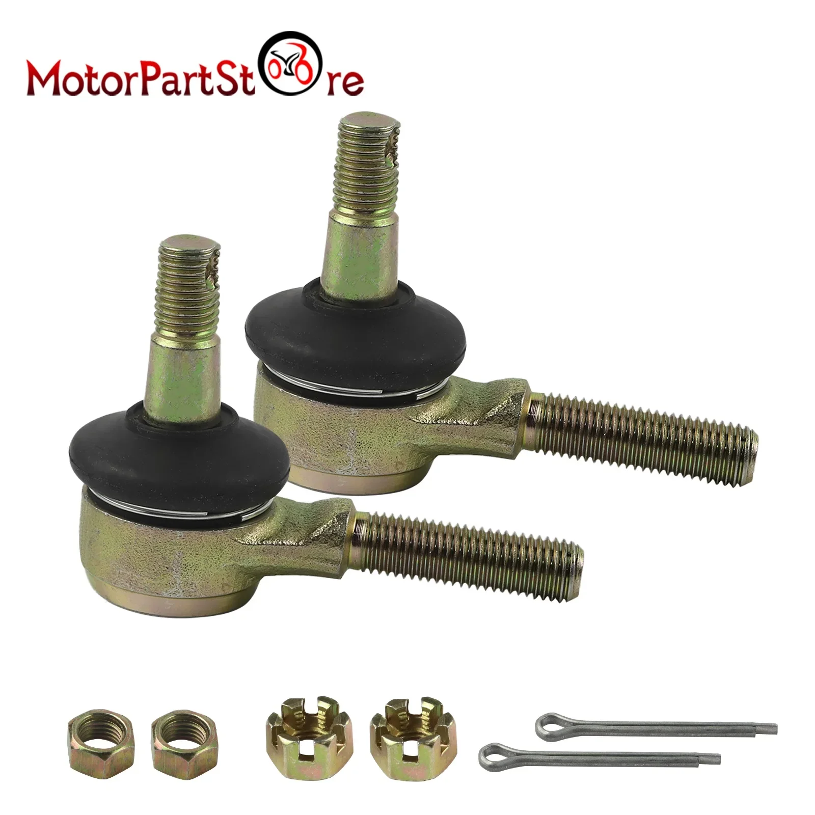 M10 Tie Rod End Kit Ball Joint for Suzuki LTZ400 LTZ 400 250 LTF 250 400 LTA 400 Kawasaki 300 KFX 400 Arctic Cat 250 300 400