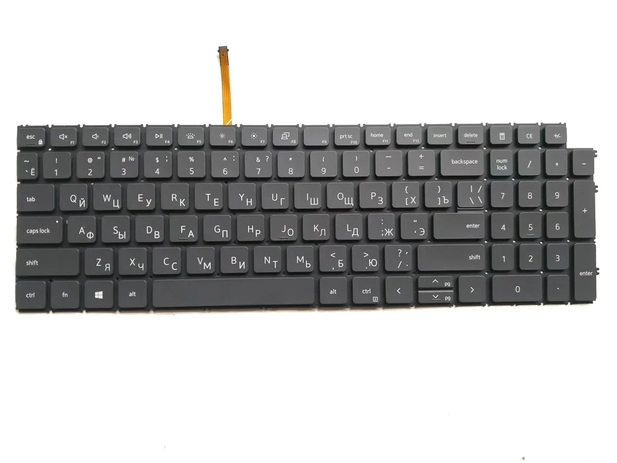 Teclado Retroiluminado Ruso para DELL Latitude 3510 Vostro 3510 3515 3520 3525 3510 5515 7510 5620 5625 7620 P112F RU Retroiluminado