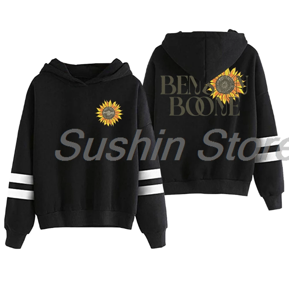 

Benson Boone Sunflowers Hoodie 2024 Tour Pocketless Parallel Bars Sleeve Streetwear Women Men Hooded Sweatshirt Fashion Clothes